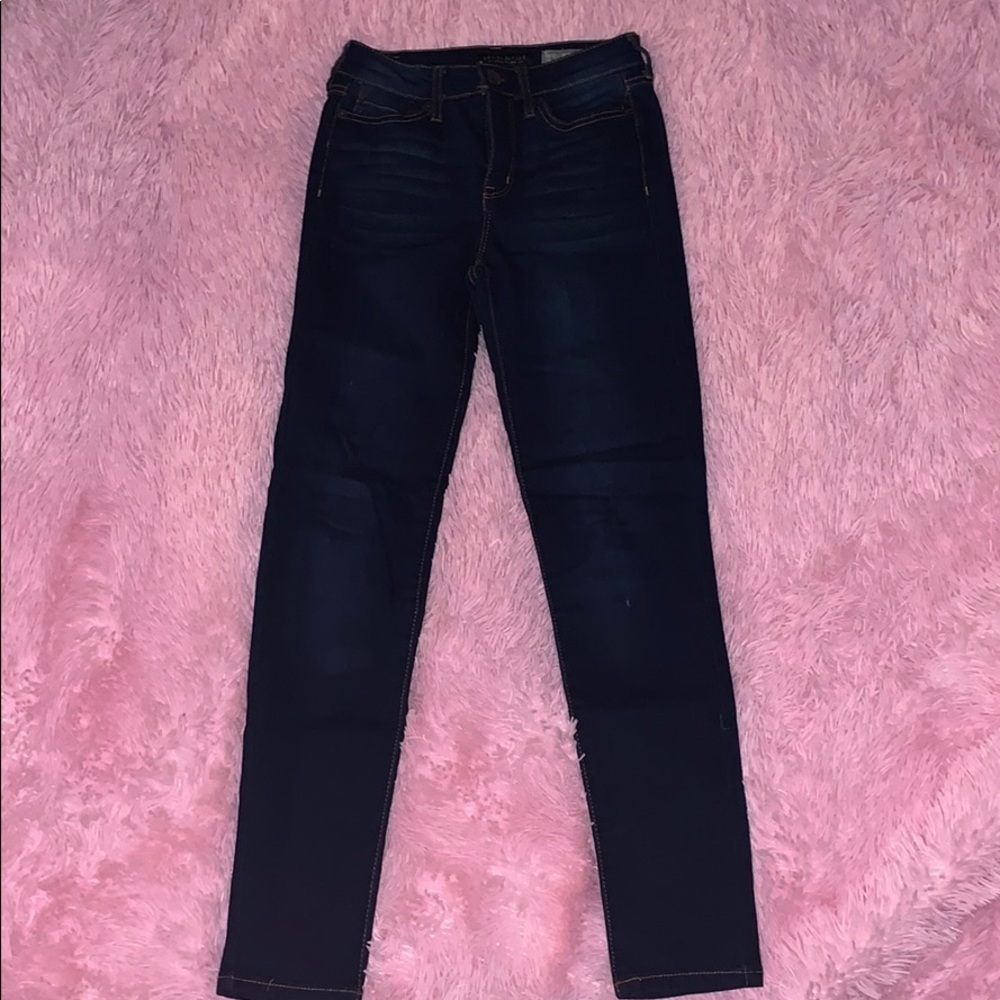 Dark high waisted jeggings